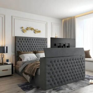 TV Bed Frame - Laura Ashley Chesterfield TV Bed Frame Front