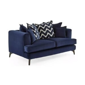Monterrey Regent Plush Velvet Scatter Back 2 Seater Sofa – Laura Ashley Front