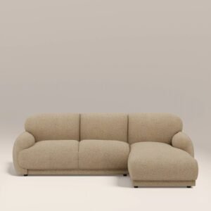 Cloud Right Hand Chaise Laura Ashley Sofa | Speckled Latte Boucle
